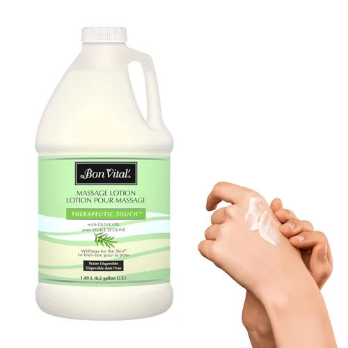 Miniatura 11 de Bon Vital' Loción para masaje de tejido profundo, 1 galón, loción hidratante de grado profesional para terapia de tejido profundo, fórmula no grasa