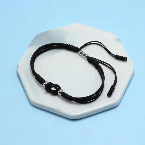 Miniatura 4 de LAMIBEE Infinity Surfer - Pulsera de la amistad con amor y amistad con color multicolor, cuerda de protección de nudo tibetano de la suerte tejida