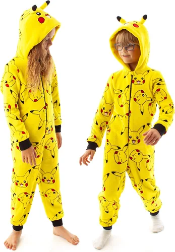 Miniatura 3 de Pokemon Mono para niños Pikachu amarillo orejas 3D para niños todo en uno Amarillo
