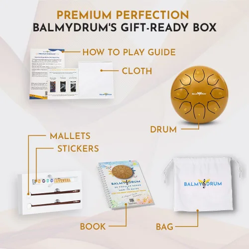 Miniatura 4 de El Balmy Drum - Tambor de Lengua de Acero de 6 Pulgadas de 8 Notas, Instrumento de Tambor de Acero, Tambores para Niños y Adultos, Juego de Tambor