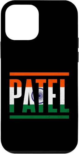 Funda para iPhone 12 mini Patel con apellido familiar y orgullo de la bandera de la India