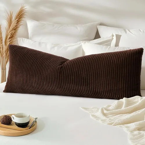 Miniatura 352 de Artscope Fundas de Almohada de Pana a Rayas Acogedoras Súper Suaves Decorativas Cuadradas Fundas de Cojín para Sofá Sillón Dormitorio Decoración