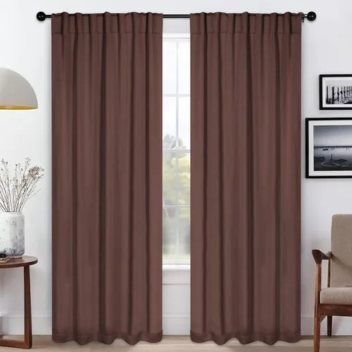 Miniatura 15 de BLUENILEMILLS Paneles de cortinas opacas para oscurecer la habitación con bolsillo para barra/pestañas traseras, cortinas perfectas para ventanas