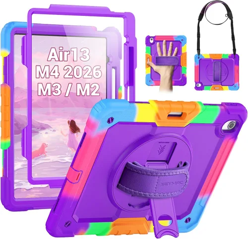 Miniatura 13 de SEYMAC para iPad mini 5/ Mini 4 Funda de 7.9 Pulgadas, Funda Protectora de Cuerpo Completo Resistente a Golpes con Protector de Pantalla, Soporte