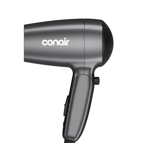 Miniatura 10 de Conair - Secador de cabello de viaje con doble voltaje, 1875 W, secador compacto con mango plegable, gris, (paquete de 4)
