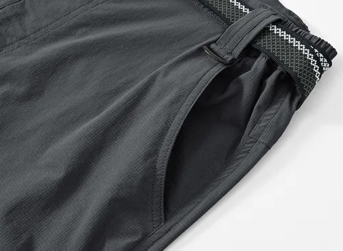 Miniatura 4 de TBMPOY Pantalones de senderismo y montaña, ligeros, impermeables, con cinturón, secado rápido, para hombres