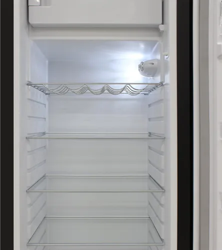 Miniatura 4 de BRAMA Refrigerador retro con congelador superior, 9.9 pies cúbicos, refrigerador completo para apartamento, condominio, casa, cocina, 24 pulgadas