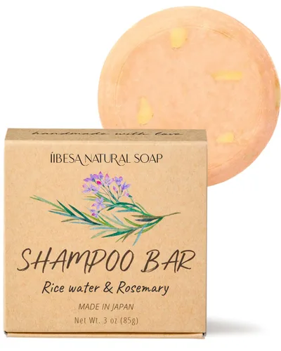 Miniatura 10 de IIBESA - Barra de champú de agua de arroz japonés, mejora la salud del cuero cabelludo y el engrosamiento del crecimiento del cabello, ingredientes