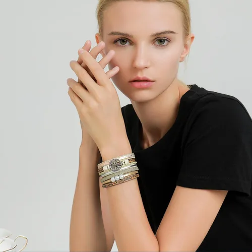 Miniatura 2 de Pulseras inspiradoras de cuero del árbol de la vida para mujeres, cumpleaños, día de la madre, regalos de joyería para adolescentes y niñas