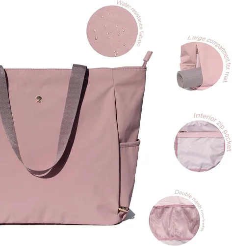 Miniatura 2 de Bolsa para esterilla de yoga ESVAN, bolsa de mano para yoga, bandolera para esterilla de yoga, bolsa de transporte para oficina, yoga, pilates, Aa