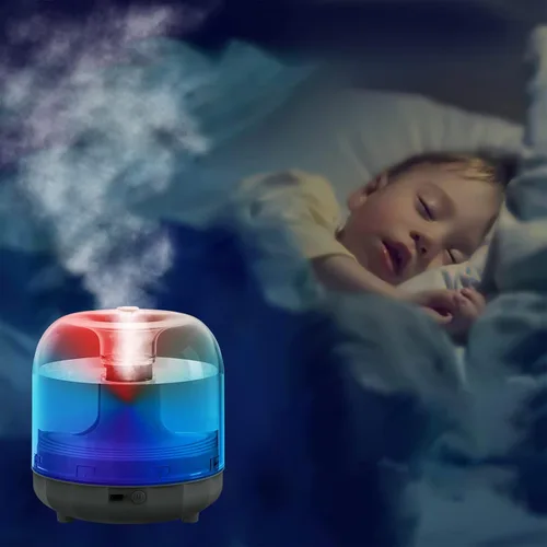 Miniatura 6 de Mini humidificadores portátiles, 2024 nuevos humidificadores pequeños de niebla fría de 16.9 fl oz para dormitorio, humidificador de escritorio USB