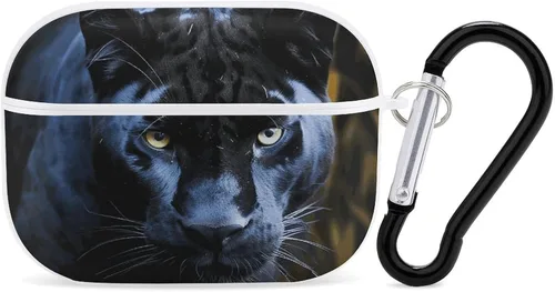 Miniatura 9 de Panther with Blue Eyes for Airpod Pro Case Cover Hard Shell Full Drop Protection Cover with Keychain Compatible with AirPod Pro 2nd/1st