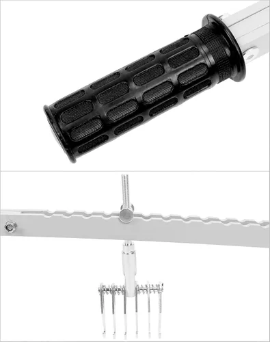 Miniatura 5 de QWORK Barra de palanca de abolladuras, kit de extractor de abolladuras portátil de aleación de aluminio, extractor de abolladuras de 6 garras