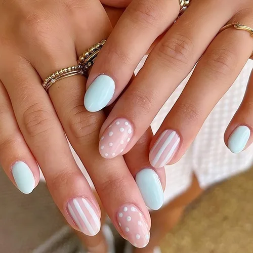 Miniatura 28 de Uñas postizas a presión de almendra marrón, medianas con diseños de leopardo y purpurina, uñas postizas en forma de almendra otoñal, uñas acrílicas