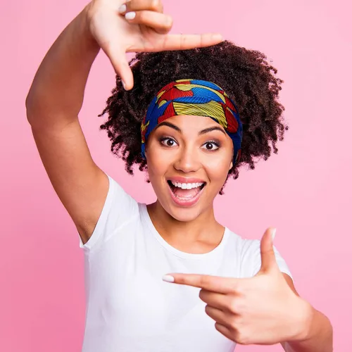 Miniatura 5 de Syhood 8 diademas africanas para mujer, banda ancha elástica con estampado bohemio, para yoga, deportes, entrenamiento, diadema elástica con nudo