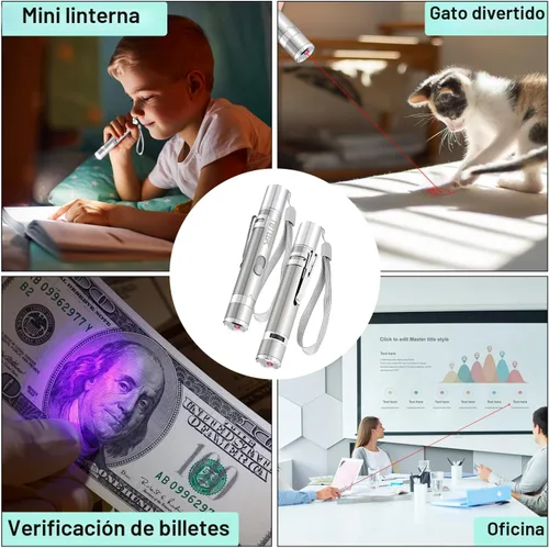 Miniatura 6 de TBTeek Juguete para Gato, Juguete Interactivo para Gatito Recargable por USB, 7 Modos de Luz y Patrones Ajustables, Juguete Portátil de Ratón