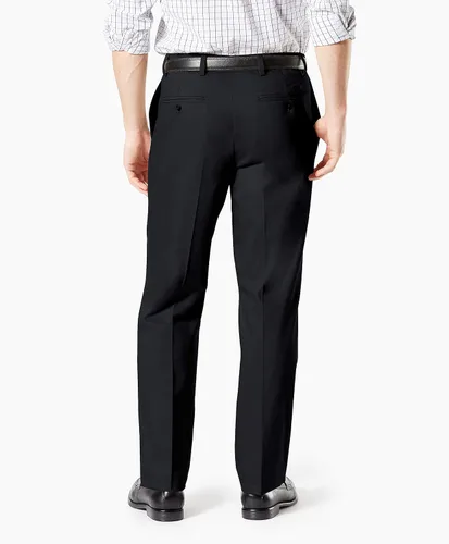 Miniatura 3 de Dockers Signature - Pantalón elástico de algodón para hombre de ajuste clásico y plisado, caqui
