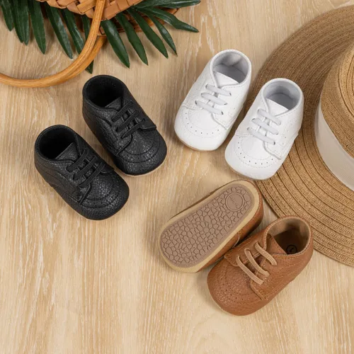 Miniatura 2 de Miamooi Mocasines clásicos de piel sintética para bebés, niños y niñas, zapatos de vestir de boda para niños pequeños, zapatos formales planos