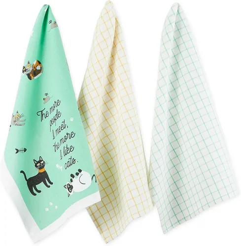 Miniatura 17 de DII Everyday Pets Kitchen Collection - Juego de paños de cocina absorbentes, 18x28, Dog Person, 3 unidades Perro Persona