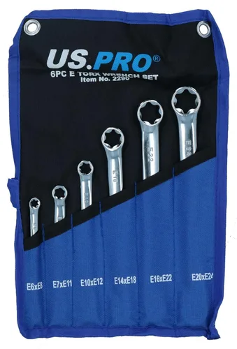 Miniatura 4 de AB Tools E6 x E8 Short Torx E llave inglesa hembra Star Caja de doble extremo