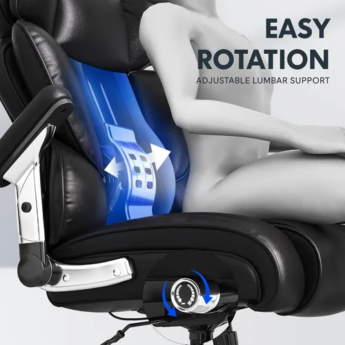 Miniatura 6 de FLEXISPOT Silla de oficina grande y alta de 600 libras para personas pesadas, silla de escritorio de computadora resistente con soporte lumbar