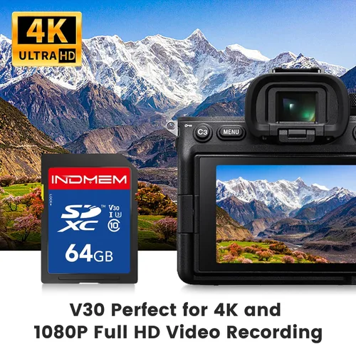 Miniatura 3 de Tarjeta SD de 64 GB, alta velocidad de hasta 90 M/S, C10/U3/V30, tarjetas de memoria SDXC UHS-I, video Full HD y 4K compatible con cámara digital
