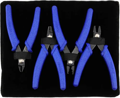 Miniatura 8 de Herramienta de Crimpado Beadalon Estándar - Compatible con Cuentas de Engaste #1-3, Tubos de Engaste #2-3, Azul Oscuro, 13.3 cm / 5.25 in