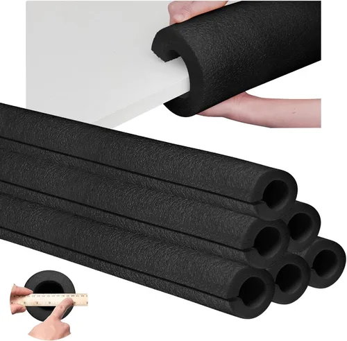 Hanaive 4 fideos de espuma de piscina jumbo a granel de 40 pulgadas x 4.1 pulgadas, tubo de fideos de natación grandes de núcleo hueco para Negro