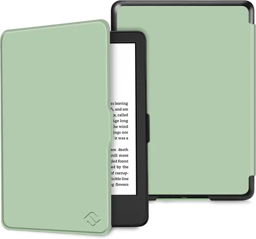 Miniatura 17 de Fintie Slimshell - Funda para Kindle de 6 pulgadas (11ª generación, versión 2024/2022), funda ligera de piel sintética con apagado y encendido Negro
