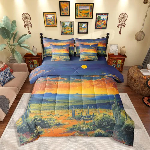 Miniatura 21 de Erosebridal Juego de edredón de 7 piezas con diseño de piano, cama Queen en una bolsa, juego de ropa de cama retro con notación musical de guitarra