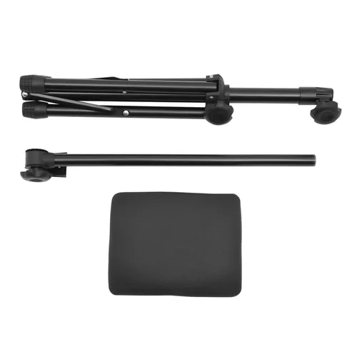 Miniatura 9 de Reposamanos de brazo de tatuaje ajustable de alta resistencia, diseño ergonómico, altura ajustable, soporte de brazo de cuero portátil y plegable