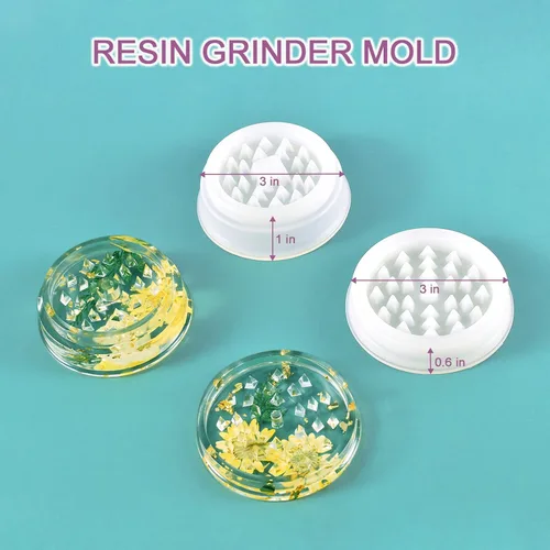 Miniatura 3 de 4 moldes de silicona para resina epoxi DIY, moldes de resina grandes, incluyendo molde de bandeja rodante, soporte para juntas de cenicero y molde
