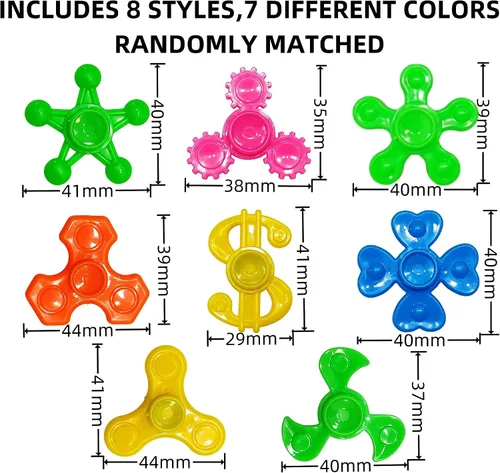 Miniatura 2 de Fidget Spinners a Granel - Juguetes Mini Fidget Spinner para Niños, Adolescentes y Adultos, Recuerdos de Fiesta de Cumpleaños, Regalos de Retorno