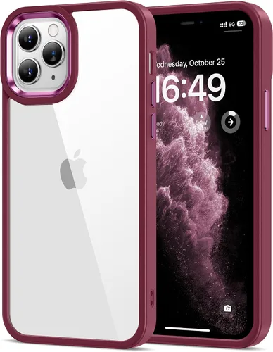 Miniatura 168 de HOOMIL Funda para iPhone 13 de 6.1 Pulgadas, sin amarillamiento, protección contra caídas, cubierta trasera dura transparente antiarañazos - Cristal