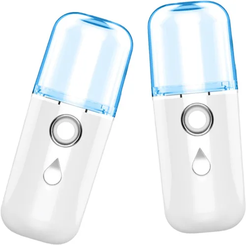 FRCOLOR USB recargable mini instrumento de belleza de mano para hidratación humidificador de nano spray portátil para la cara para la hidratación