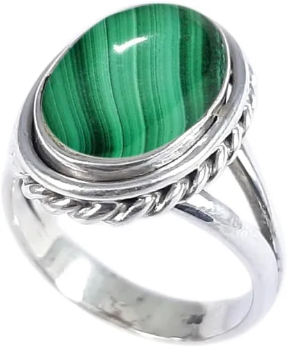 Miniatura 9 de Anillo fino de plata esterlina 925 para mujer, hecho a mano, joyería de piedras preciosas, anillo de moda (1379)