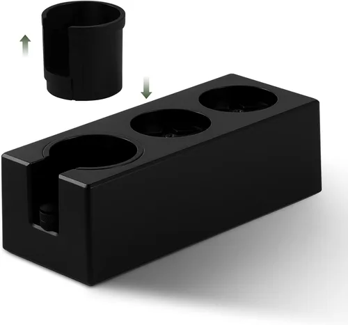 MHW-3BOMBER Estación de bateo de espresso, estación de tamper 4 en 1 para almacenamiento de portafiltro de 51-58mm, distribuidor y accesorios de
