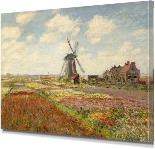Miniatura 62 de IPIC - Reproducción artística de los lirios de agua de Claude Monet 1906, impresiones giclée coinciden con el marco dorado clásico, arte de pared