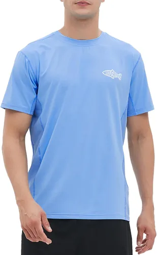 Riverruns Fishing T-Shirt Mens UPF 50+ Sun Protection Fishing Shirt Short Sleeve Performance Tee #1006