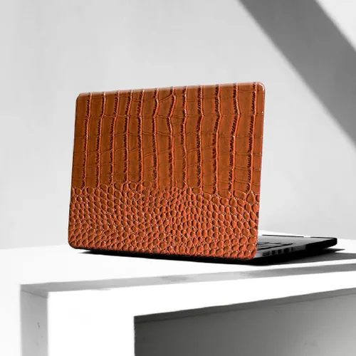 Miniatura 21 de Compatible con Funda para MacBook Air de 13 Pulgadas con Diseño de Cocodrilo 2021 2020 2019 2018 M1 A2337 A2179 A1932, Texturizada Elegante Lujosa