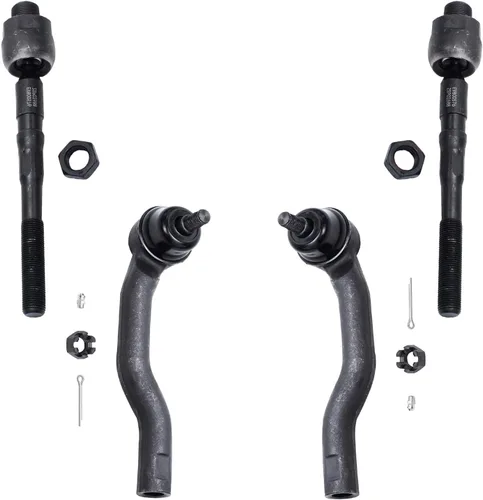 Miniatura 35 de Detroit Axle - 4 barras de acoplamiento delanteras para Kia Forte Koup 14-17, 14-18 Forte Forte5, 4 extremos de barra de acoplamiento exteriores e