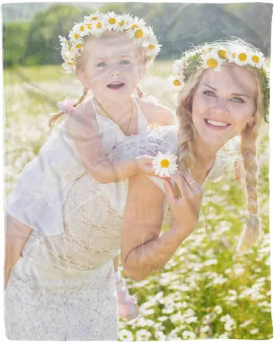 D-Story Regalos para mamá, regalo para el día de la madre de parte de hija e hijo, manta de franela suave regalo para mamás Navidad, manta de cama