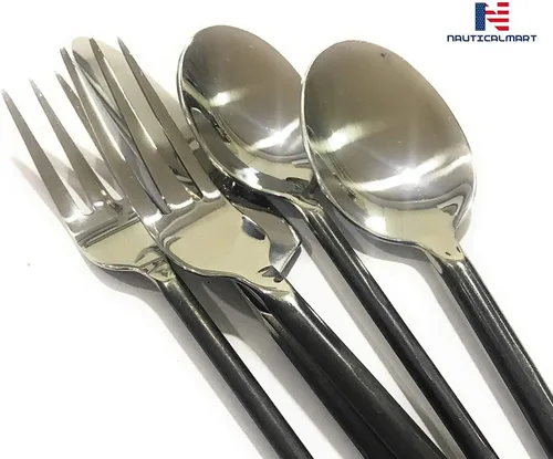 Miniatura 6 de Cuchara para llave de agudos – Utensilios de cuchara de cena de acero inoxidable con diseño único – Cuchara elegante para lavavajillas