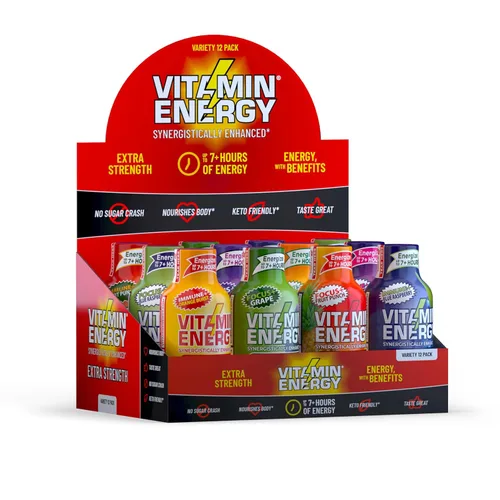 Miniatura 87 de Vitamin Energy Immune+ Extra Strength Energy Shot Army Orange 10 unidades, 260 mg de cafeína natural, vitaminas B, citicolina, té verde, apoyo