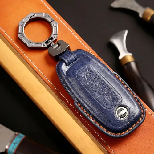 Miniatura 3 de ontto Funda para llavero de coche de 3 botones para Nissan 2022 2023, soporte inteligente para llave a distancia antiarañazos, piel para Ariya
