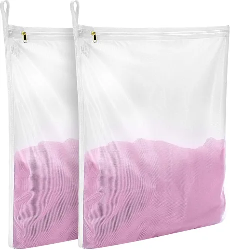 GOGOODA - Bolsas de lavandería para prendas delicadas, bolsa de malla fina para lencería, ropa interior, sujetadores, seda, calcetines con asa de
