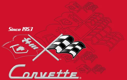 Miniatura 4 de JH Design - Camisetas de manga corta para hombre Chevy Corvette con cuello redondo