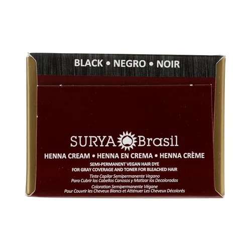Miniatura 7 de Crema de Henna Surya Brasil, negro 2.31 onzas, Negro