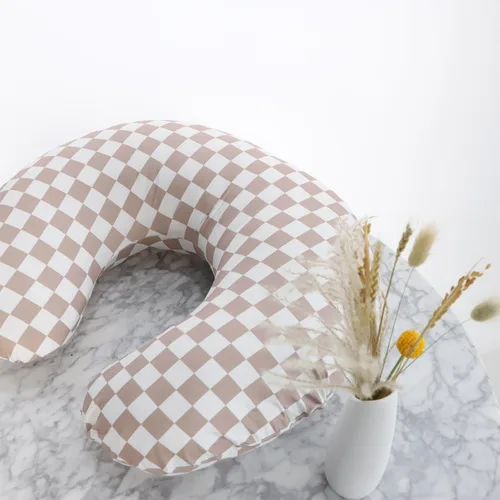 Miniatura 8 de DILIMI Paquete de 2 fundas de almohada de lactancia, funda elástica extraíble para almohadas de lactancia, funda ultra suave y cómoda para bebés