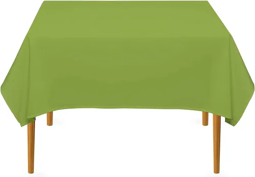 Miniatura 49 de Pomp Mantel Premium de Poliéster de 60" x 84" en Color Amarillo Plátano Tela Fácil de Cuidar, Resistente a Arrugas y Manchas Para Mesa Banana